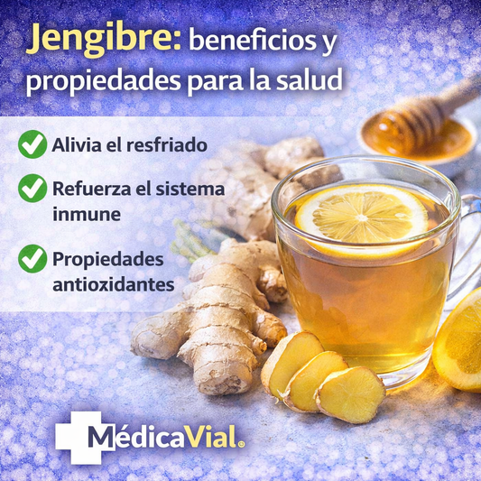 Jengibre: beneficios y propiedades para la salud