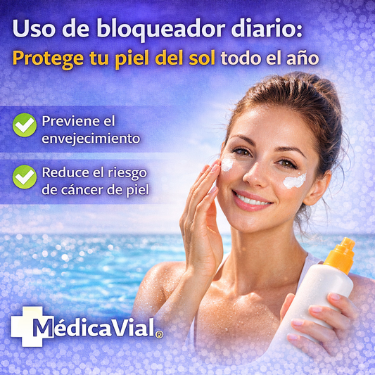 Uso de bloqueador diario: cómo proteger tu piel del sol todo el año