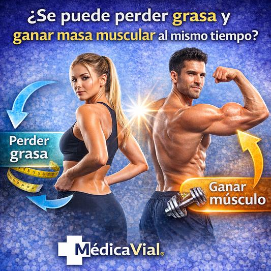 ¿Se puede perder grasa y ganar masa muscular al mismo tiempo?