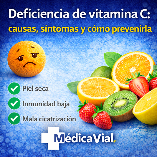 Deficiencia de vitamina C: causas, síntomas y fuentes alimentarias