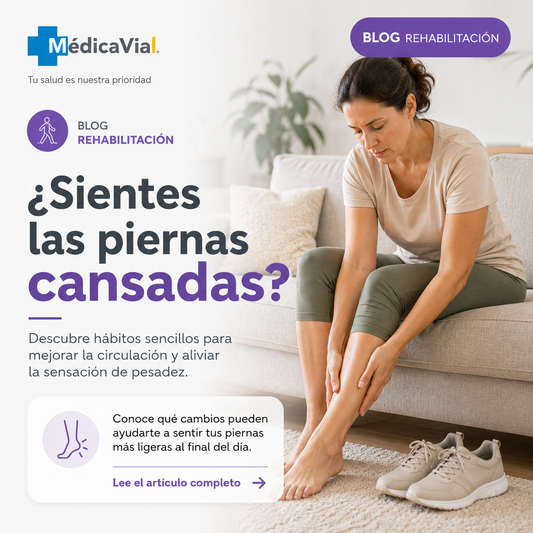 ¿Sientes las piernas cansadas al final del día? Descubre cómo aliviarlas.