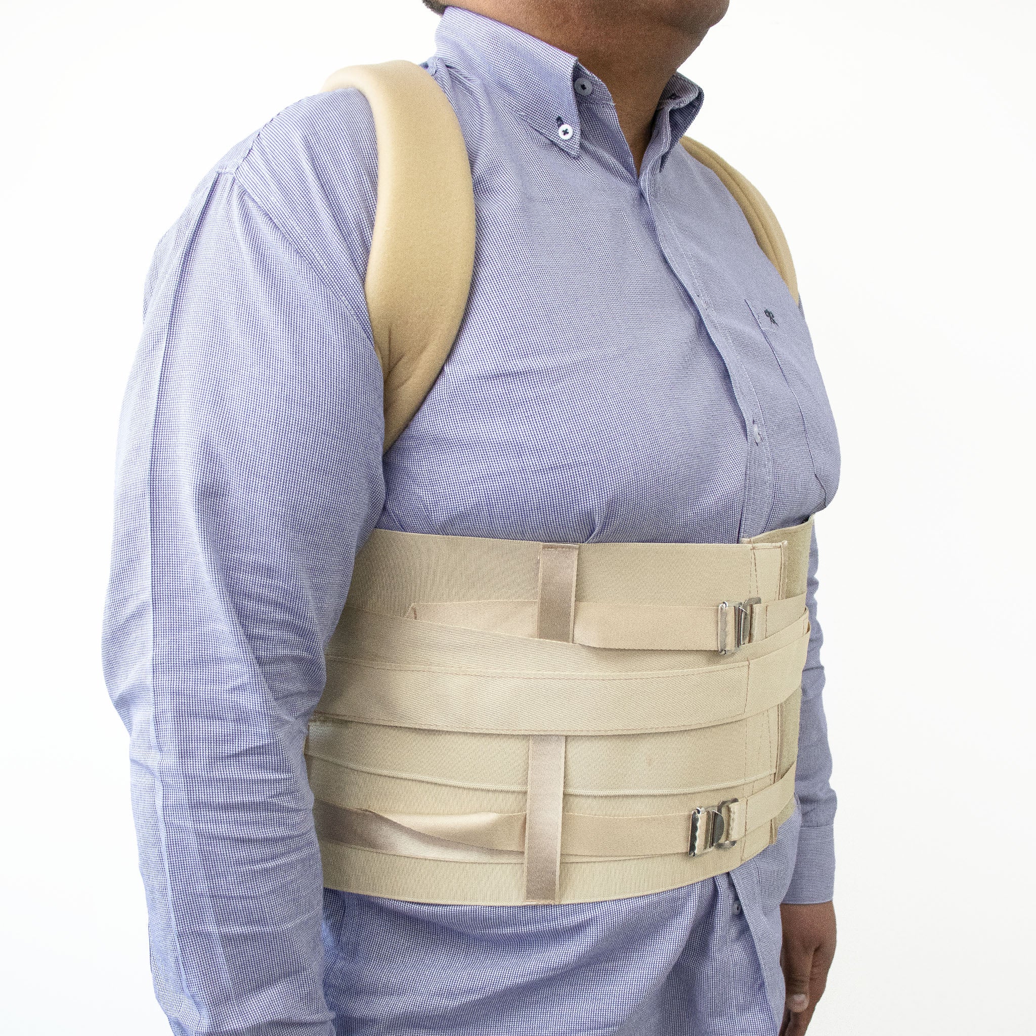 Faja Dorsolumbar Beige - Alivio de Dolor y Corrección Postural