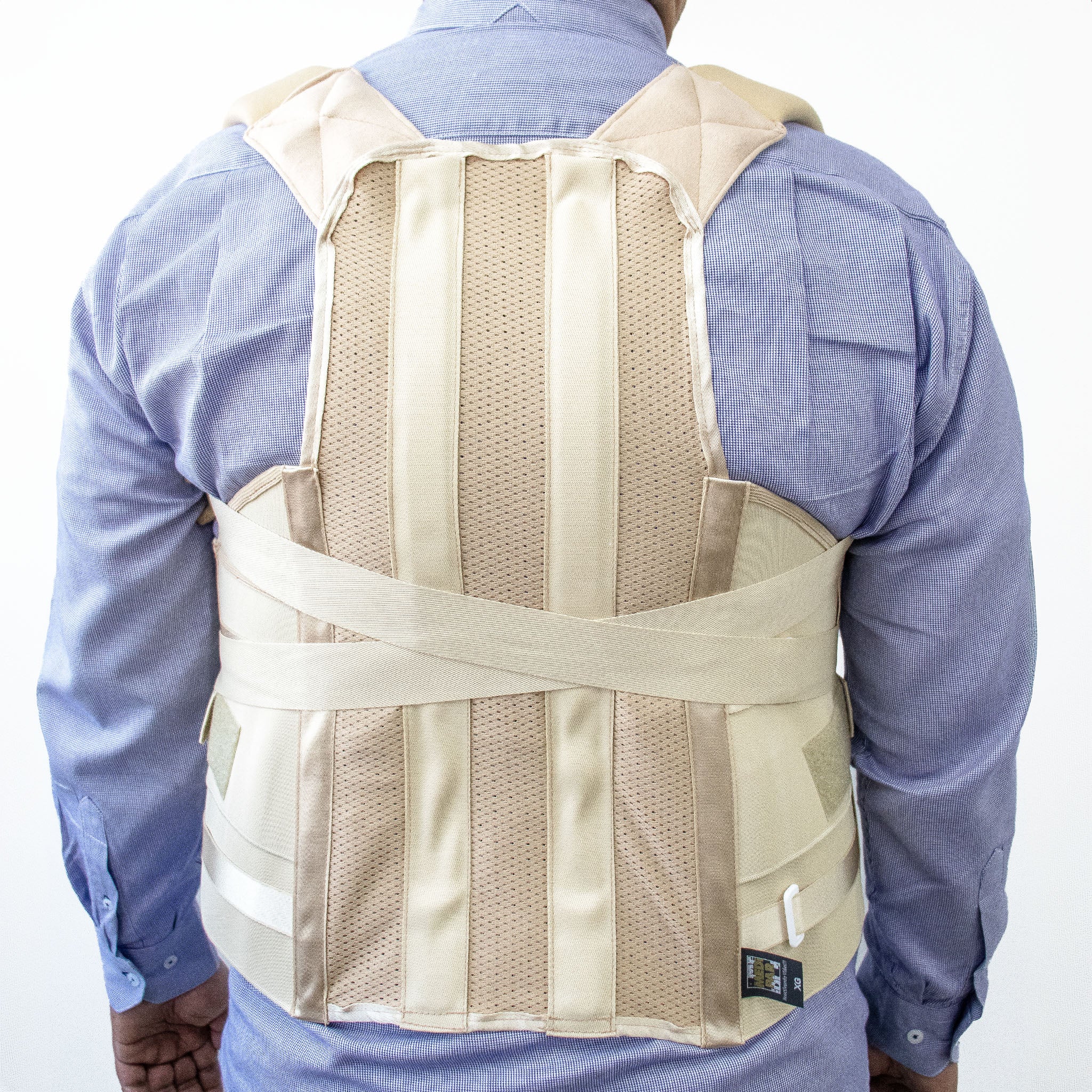 Faja Dorsolumbar Beige - Alivio de Dolor y Corrección Postural